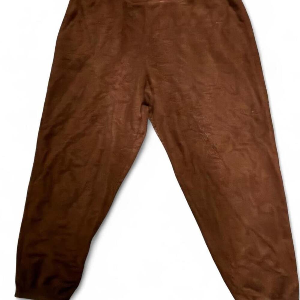 Auden Brown Textured Sweatpants Size XXL Loungewear